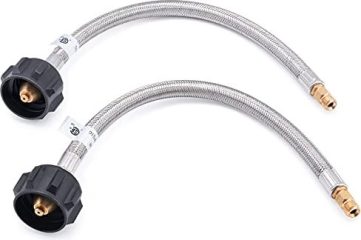 Amazon — GasSaf 12-inch RV Propane Pigtail Hose 2-Pack